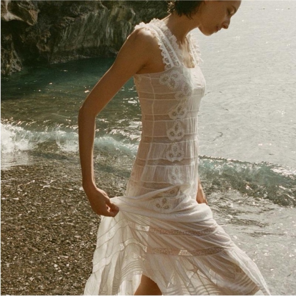 NWOT Doen Angeletta Dress in Salt